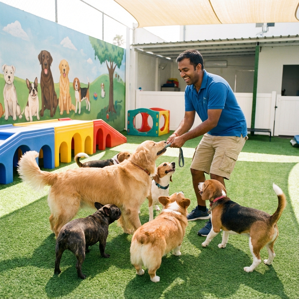 Happy Dogs at Daycare